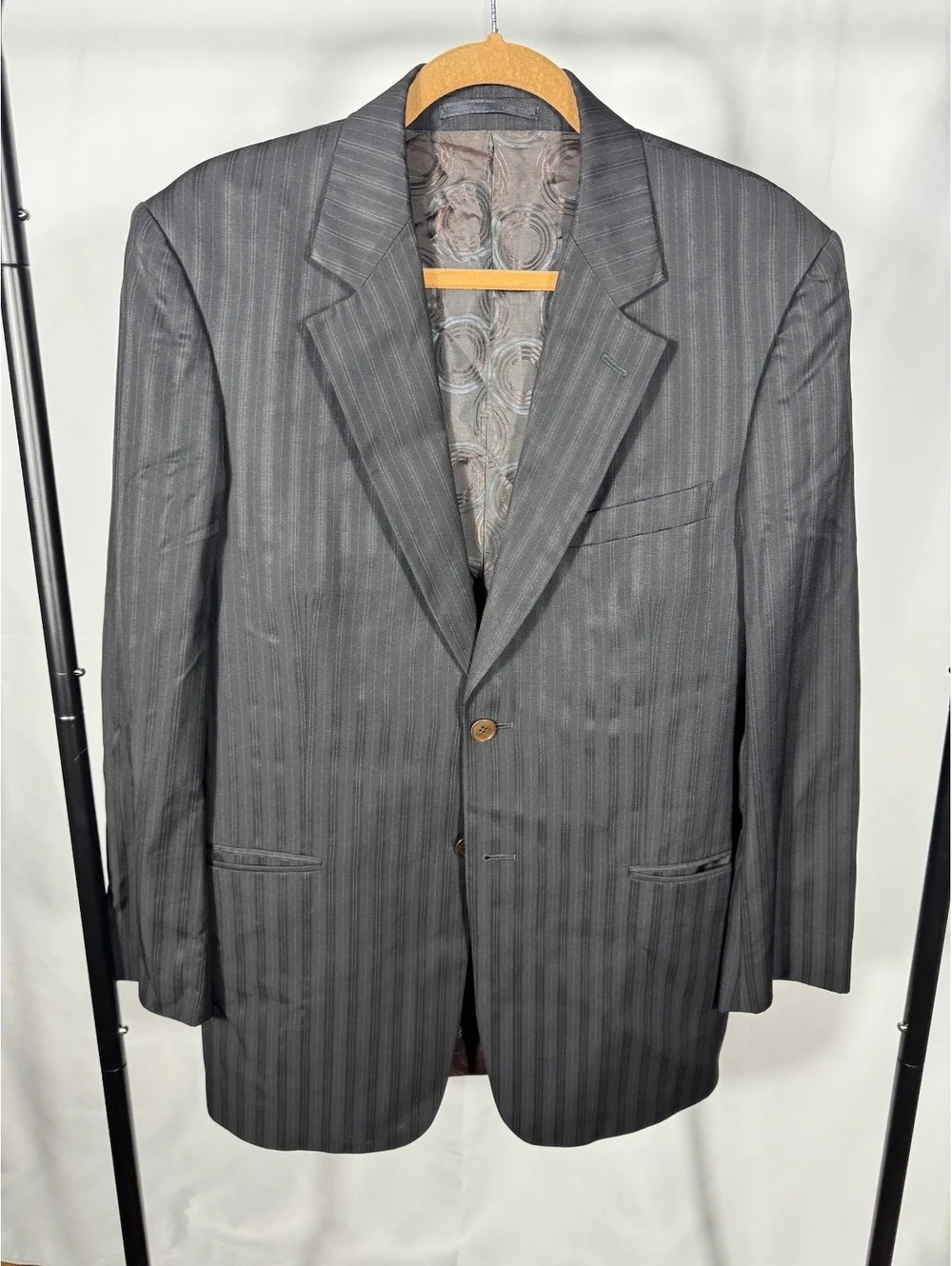 Paul Smith London Men's Black Striped Suit Jacket Blazer Size 40